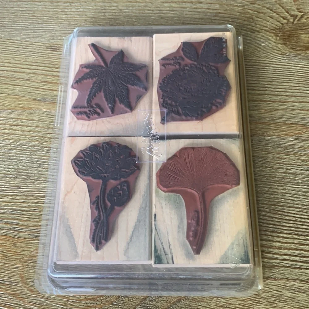 Stampin’ Up! Rubber Stamp Set Oriental Gardens Set of 4